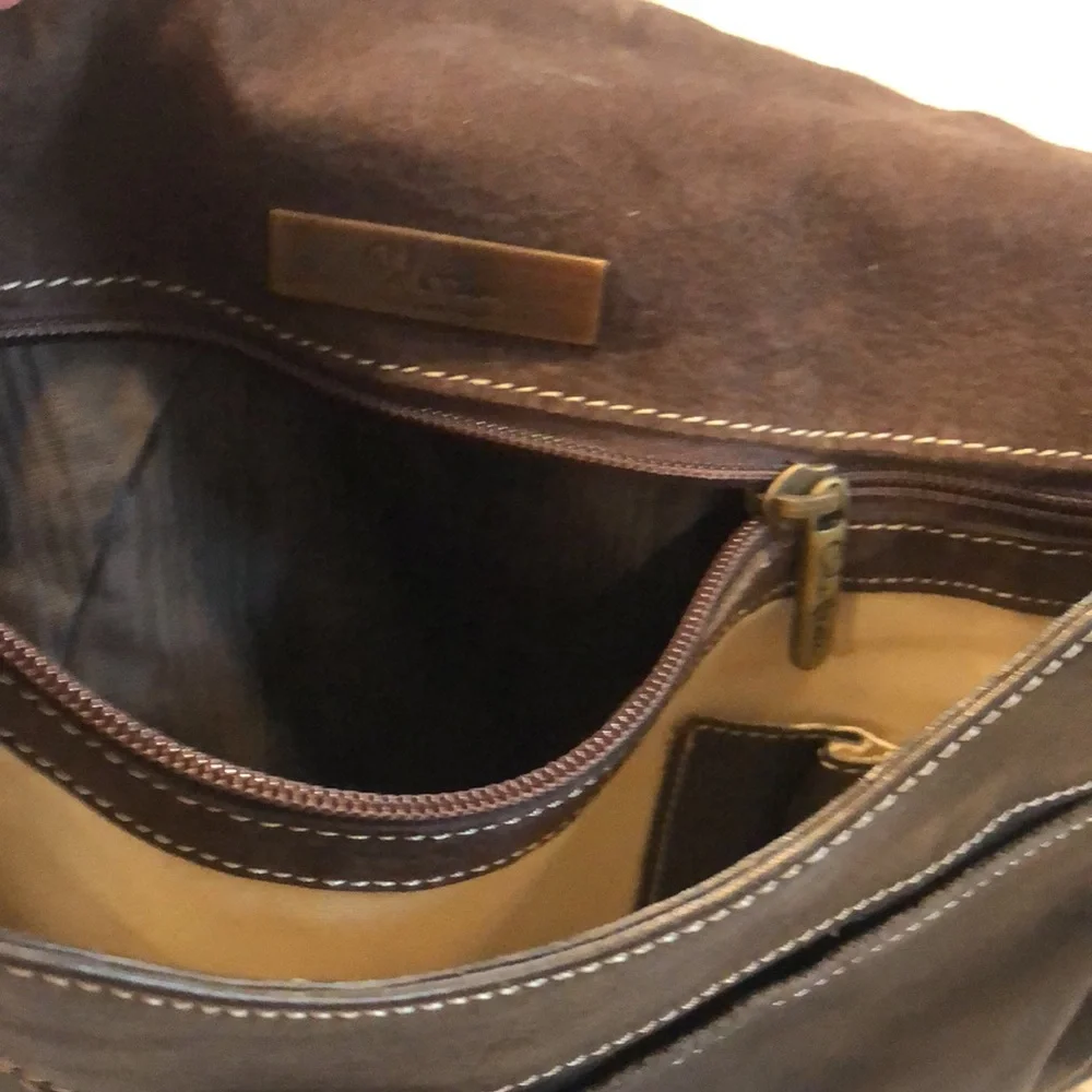 Cole Haan Brown Leather Laptop Bag